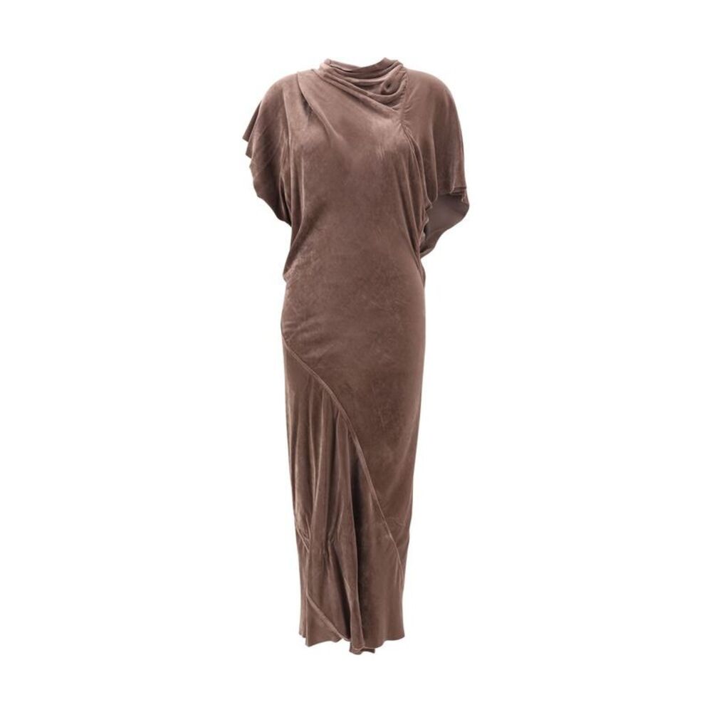 Rick Owens Brown Viscose Cocktail Women's Dress